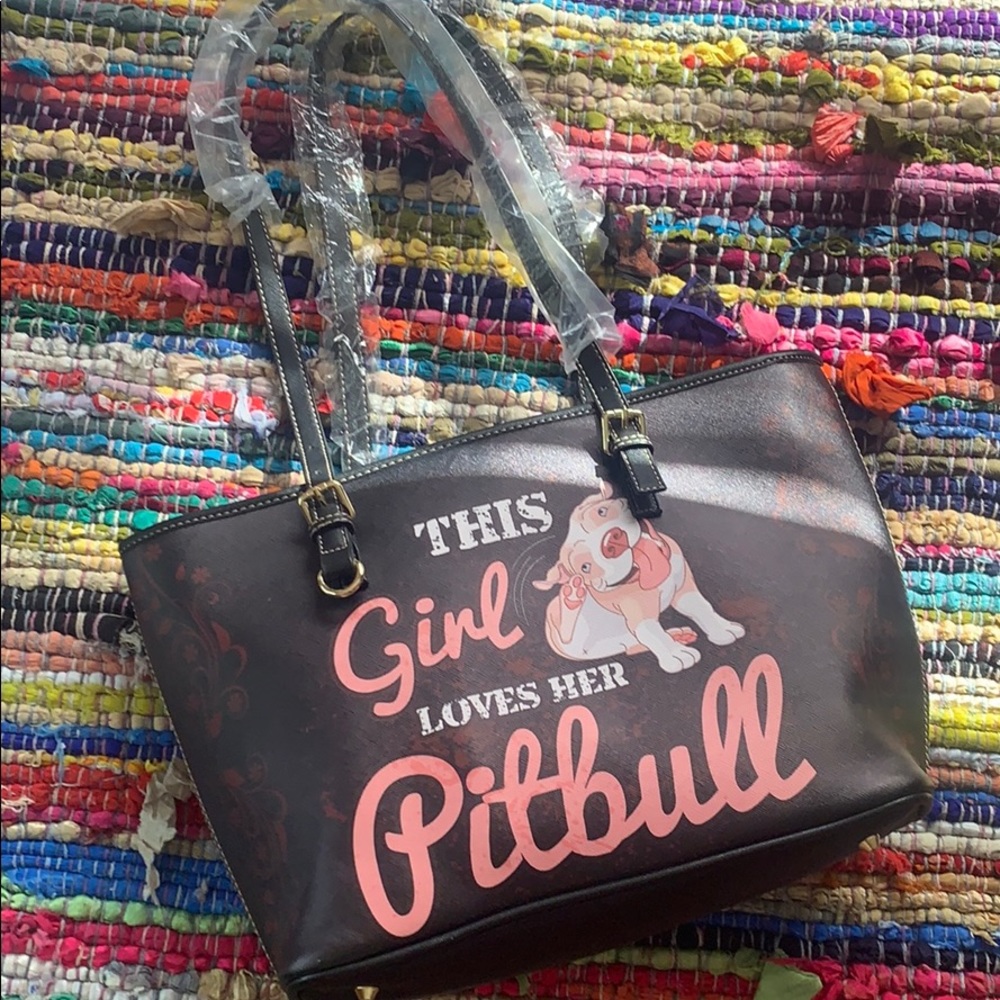 Super cute pit bull purse